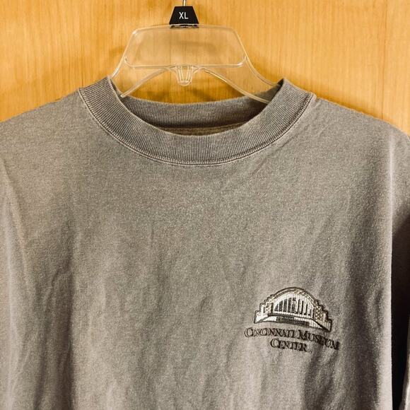 Men's 2XL Tultex Brown Short-Sleeved Cotton Souvenir Tee Cincinnati Museum - Picture 2 of 7